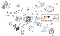 Husqvarna DRT 900 (960930008-02) - Husqvarna Rear-Tine Tiller (2009-04) Engine