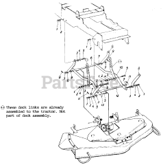 MTD 195-958-000 - MTD Mower Deck Assembly Only (1985)