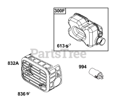 Briggs & Stratton 103M02-0107-F1 - Briggs & Stratton Vertical Engine Exhaust Group