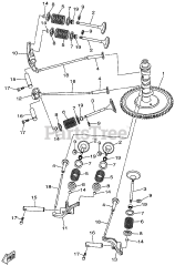 Gravely 08201322 - Gravely MX825v Yamaha Replacement Engine Camshaft &amp; Valve