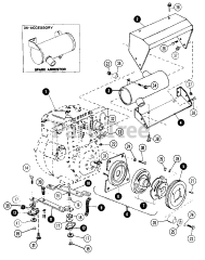Snapper 1650 A (80524) - Snapper Garden Tractor, 16hp Engine &amp; Mounting