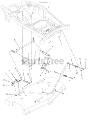 Ariens 918002 - Ariens Ikon 42" Zero-Turn Mower, 21.5hp Kawasaki FR (SN: 035000 - 134999) Deck Lift
