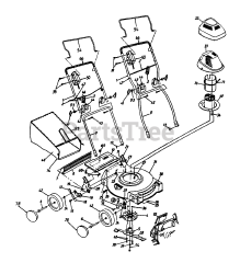 MTD 300-825 (186-407-129) - MTD Walk-Behind Mower, Electric (1996) (Home Depot)