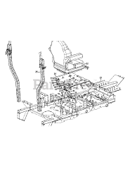 Cub Cadet S7237-KW (53CI8DU8050) - Cub Cadet 72" Tank S Zero-Turn Mower, 37hp Kawasaki Seat Assembly