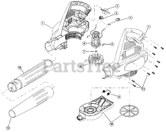Ryobi 180r (41AB180C034) - Ryobi Blower Motor And Housing Parts