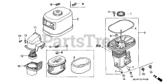 Honda GX340 K1 QXC9/A (GC05) - Honda Engine, Made in Japan (SN: GC05-3600001 - GC05-9999999) AIR CLEANER (3)