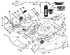 Toro 78415 - Toro 42" Side-Discharge Mower Deck (SN: 059000001 - 059999999) (1995)