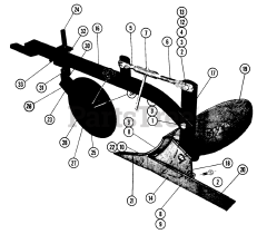 Toro UW-641 - Toro Utility Wagon (1961) Parts List For Pp-87 Plow