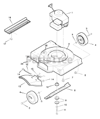 Murray 20221x78A - Murray 20" Walk-Behind Mower (1998) Mower Housing Assembly