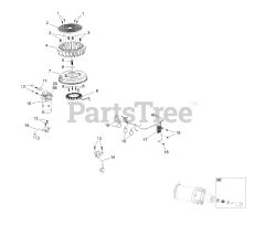Exmark RAE708GEM60300 - Exmark 60" Radius E-Series Zero-Turn Mower, Exmark 708 (SN: 400000000 - 402082299) (2017) Ignition and Cooling Fan