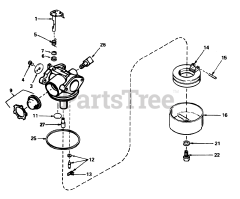 Toro 20790 - Toro Walk-Behind Mower (SN: 002000001 - 002999999) (1982) Carburetor No. 632050a