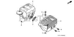 Honda HS621 AS/D (SZAN) - Honda 21" Snow Blower, Made in Japan (SN: SZAN-1130001 - SZAN-1130378) MUFFLER