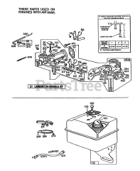 Briggs & Stratton 82252-0160-01 - Briggs & Stratton Horizontal Engine Side Pull Carb Assy,FuelTank