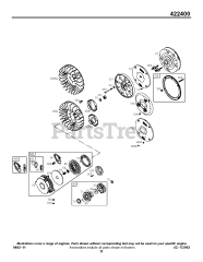 Briggs & Stratton 422447-1218-01 - Briggs & Stratton Horizontal Engine