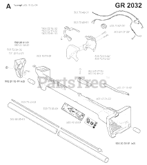 Jonsered GR 2036 - Jonsered String Trimmer (2000-10) SHAFT HANDLE