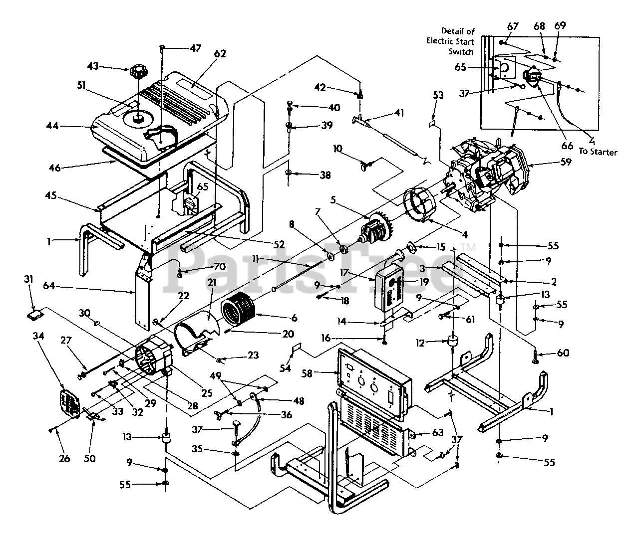 Generac 1N167 (98610) Generac 6,500 Watt Portable Generator