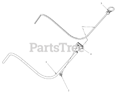 Briggs & Stratton 076131-03 - Briggs & Stratton 35kW Liquid Cooled Home Standby Generator Engine Service Parts - Dipstick &amp; Tube