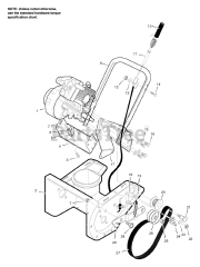 Husqvarna 521 SSE (621502x37NA) - Husqvarna 21" Snow Blower (2006-11) Engine Group
