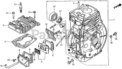 Honda EM2200 A (GE200) - Honda Generator, Made in Japan (SN: GE200-1000001 - GE200-9999999) CYLINDER + CYLINDER HEAD