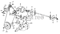 Cub Cadet 1604 (143-580-100) - Cub Cadet Garden Tractor Clutch &amp; Controls-582 Special