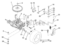 Poulan Pro PP 11536 - Poulan Pro Lawn Tractor Transaxle