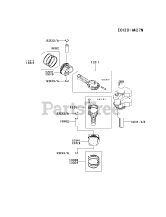 Kawasaki FS600V-AS16 - Kawasaki Engine PISTON/CRANKSHAFT
