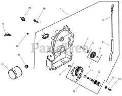 Toro 73470 (518 xi) - Toro Garden Tractor (SN: 089000001 - 089999999) (1998) Group 3-Oil Pan/lubrication (models 73540 73541)