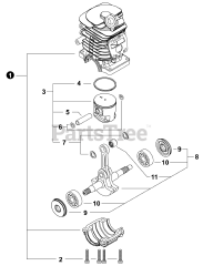 Echo CS-3410 - Echo Chainsaw (SN: F06615001001 - F06615999999)