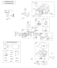 Briggs & Stratton 31S877-0001-G1 - Briggs & Stratton Vertical Engine CAMSHAFT,CRANKSHAFT &amp; COUNTER BALANCE, CYLINDER, ENGINE SUMP &amp; BREATHER, LUBRICATION, PISTON, RINGS, CONNECTING ROD