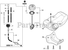 Echo SRM-225 i - Echo String Trimmer (SN: U36713001001 - U36713999999) Fuel System