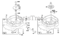 Briggs & Stratton 121802-3414-01 - Briggs & Stratton Vertical Engine Sump Base Assemblies