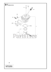 Husqvarna 357 XP - Husqvarna Chainsaw (2011-05) CYLINDER PISTON