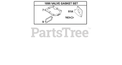 Briggs & Stratton 137202-1114-E2 - Briggs & Stratton Horizontal Engine Kits/Gasket Sets - Valve