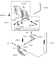 Toro 74409 (Z 340) - Toro 40" Z Master Zero-Turn Mower, Side-Discharge Deck (SN: 270000001 - 270000700) (2007) Control Equipment Assembly Kawasaki FH580V-AS40-R