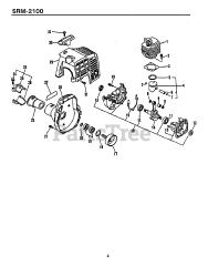 Echo SRM-2100 - Echo String Trimmer (Type 1) (SN: 001001 - 159490)