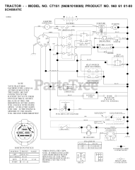 Husqvarna CT 151 (960610180-05) - Husqvarna Lawn Tractor (2007-10) SCHEMATIC