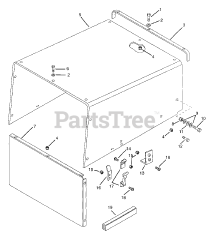 Gravely 989054 (PM 460) - Gravely Pro-Master Zero-Turn Mower, 30hp Kubota (SN: 000101 & Above) HOOD ASSEMBLY