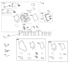 Briggs & Stratton 19L237-0427-G1 - Briggs & Stratton Horizontal Engine Cylinder Head Group