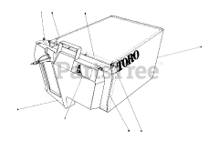 Toro 20710 - Toro 53cm Walk-Behind Mower (SN: 001000001 - 001999999) (1981) Grass Bag Assembly No. 11-0189