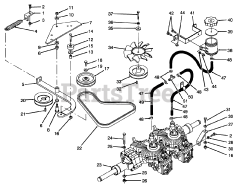 Toro Y1-20OE03 (620-Z) - Toro Zero-Turn Mower, Drive Unit Only (SN: 020000001 - 029999999) (1992)