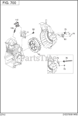 Subaru Robin ER120D45000 (ER12) - Subaru Robin Engine 700 Electric Device