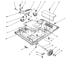 Toro 62040 (T 4000 D) - Toro Generator (SN: 008000001 - 008999999) (1988) Frame Assembly