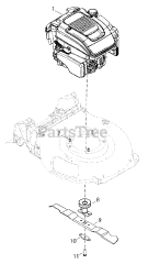 Snapper SP 90 (1696701-00) - Snapper 21" Walk-Behind Mower, Self-Propelled, 725 Series Briggs