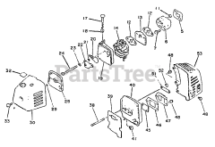 Echo SRM-2201 - Echo String Trimmer Intake, Exhaust, Air Cleaner