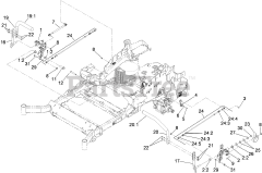 Toro 74923 TE (6000) - Toro 132cm Z Master Zero-Turn Mower, Side-Discharge Deck (SN: 290000001 - 290999999) (2009) Motion Control Assembly