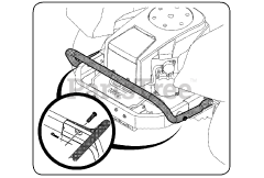 Cub Cadet 19A70031 (19A70031100) - Cub Cadet Rear Engine Bumper att2 Replacement Parts
