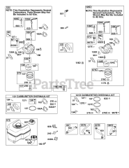 Briggs & Stratton 120302-0432-E8 - Briggs & Stratton Horizontal Engine Carburetor, Fuel Supply