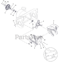 Ariens 926067 (ST 28 DLET) - Ariens Hydro Pro 28" Track Snow Blower, Briggs & Stratton (SN: 000101 & Above) Auger And Impeller - 28"