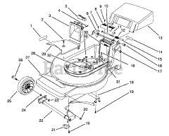 Lawn-Boy 10915 B - Lawn-Boy 48cm Walk-Behind Mower, Canada (SN: 004900001 - 004999999) (1994)