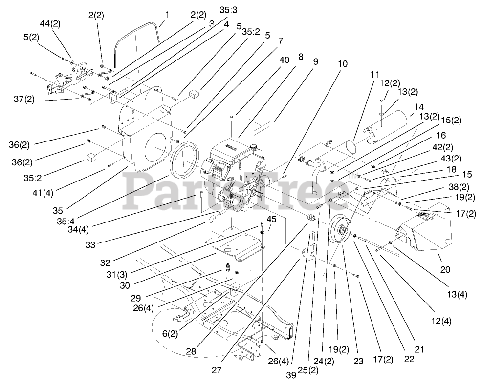 Toro 73542 (520 xi) - Toro Garden Tractor (SN: 000000001 - 000999999